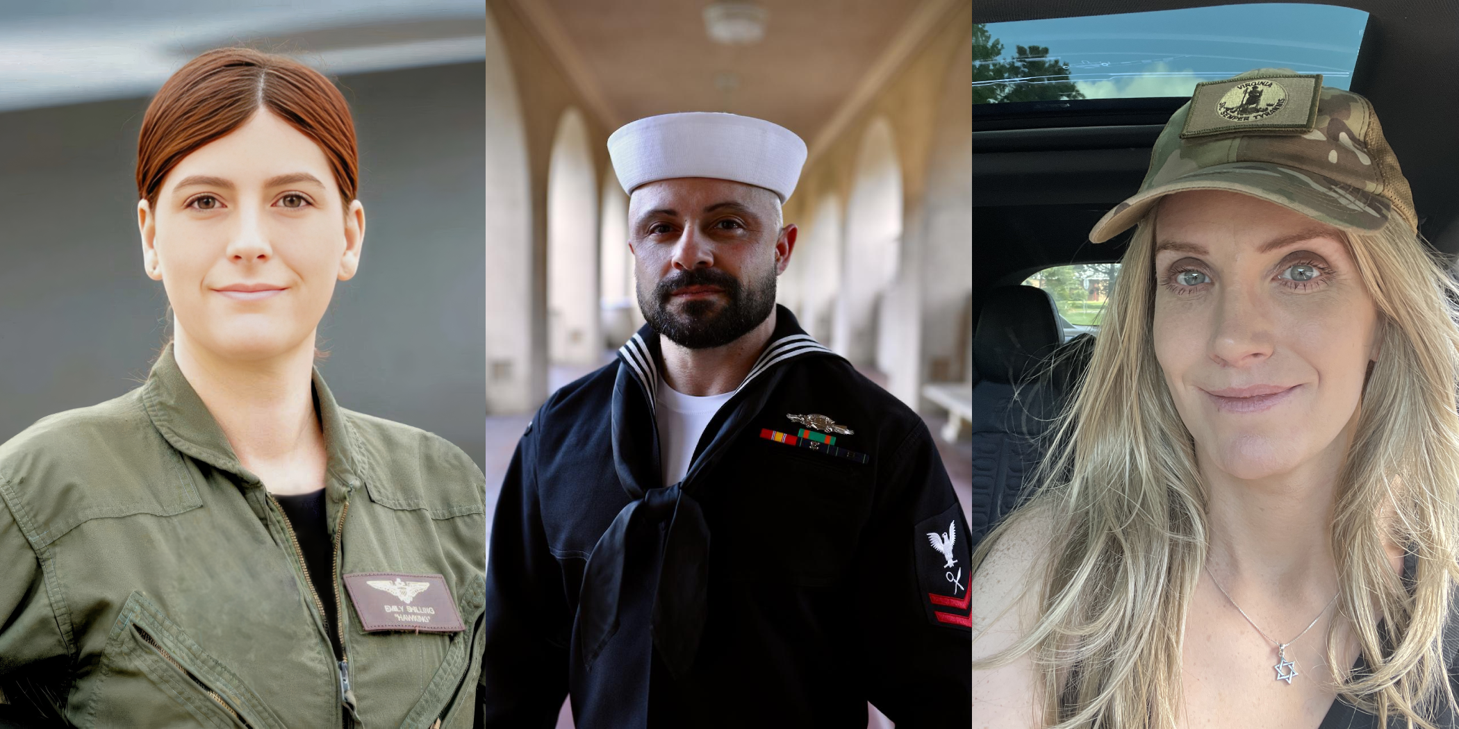 Photographs of Emily Shilling, Paulo Batista, and Jo Ellis.