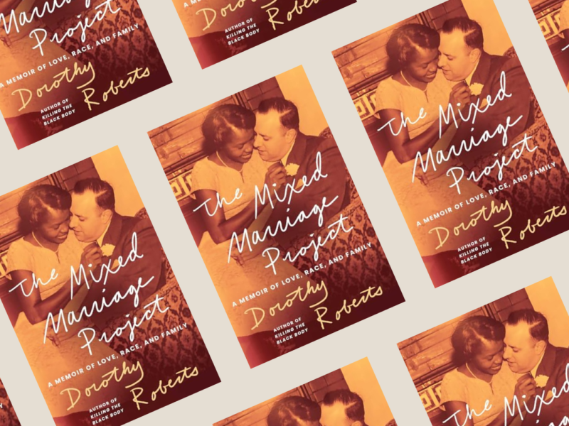 The book cover for "The Mixed Marriage Project" by Dorothy E. Roberts.