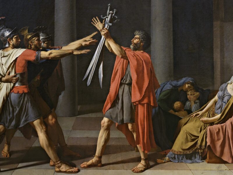 "Oath of the Horatii" by Jacques-Louis David