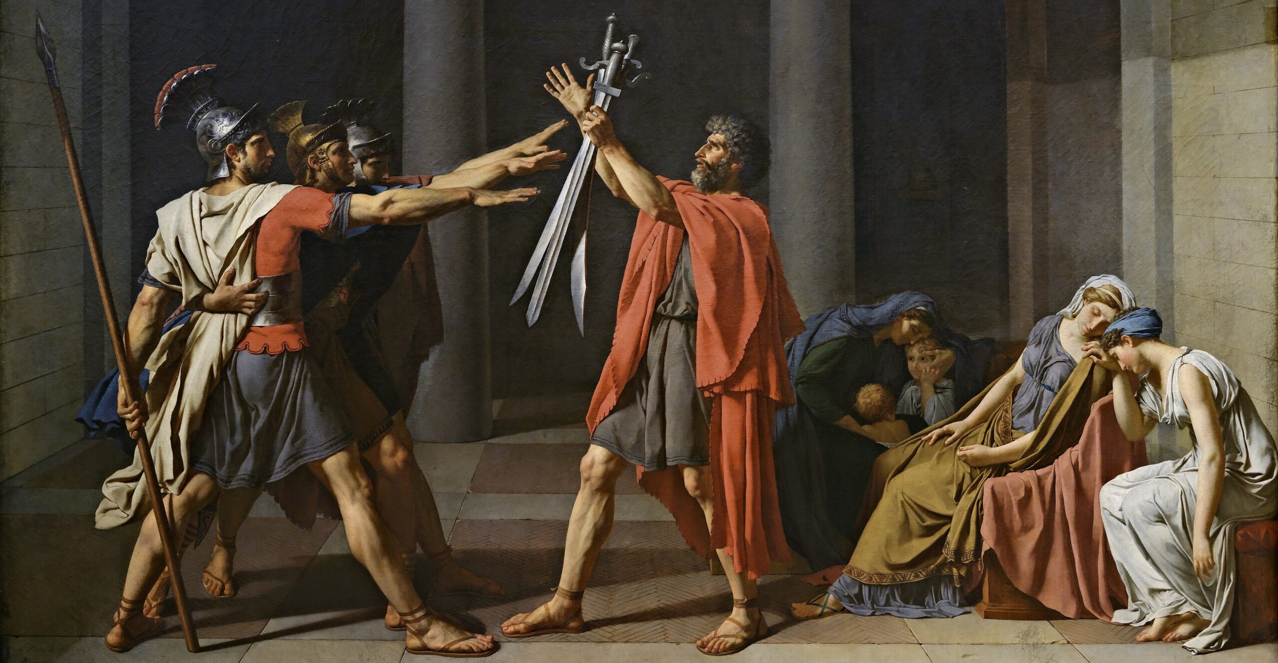 "Oath of the Horatii" by Jacques-Louis David