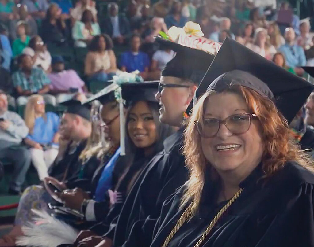 A photo of Stephanie King at her graduation. 