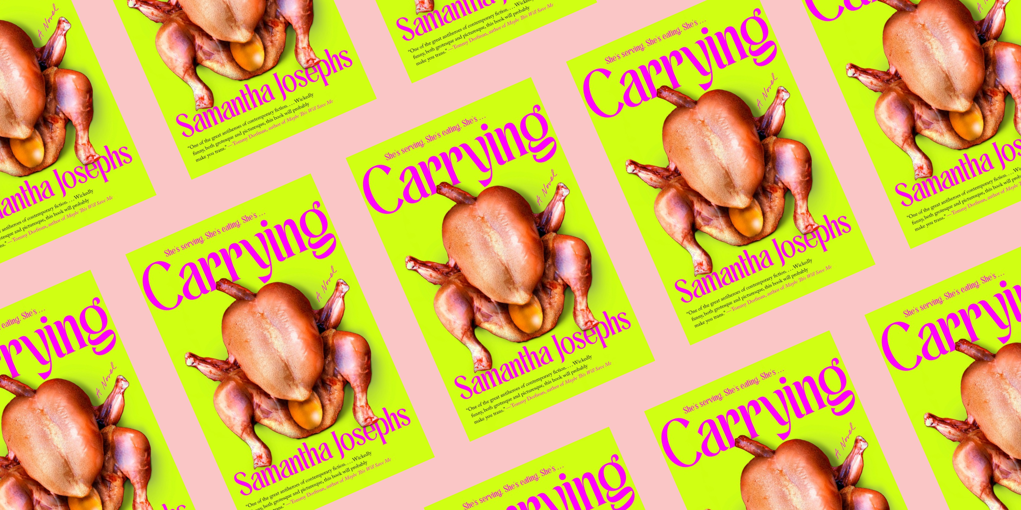 The book cover for "Carrying" by Samantha Josephs.