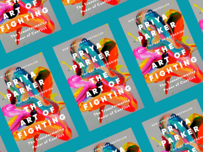 The book cover for "The Art of Fighting" by Priya Parker.